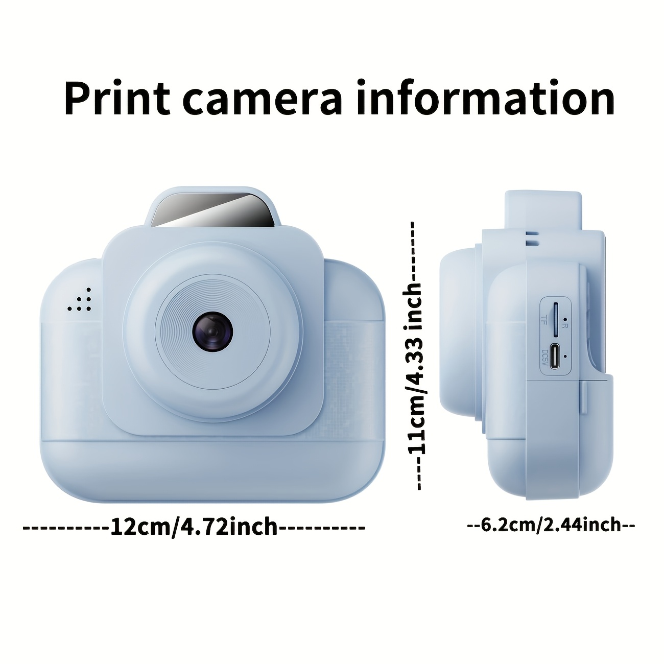Портативный фотопринтер (синий – обзор и цена Thermal Printer